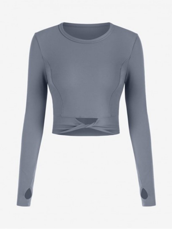 Quick Dry Twisted Hem Sports Tee