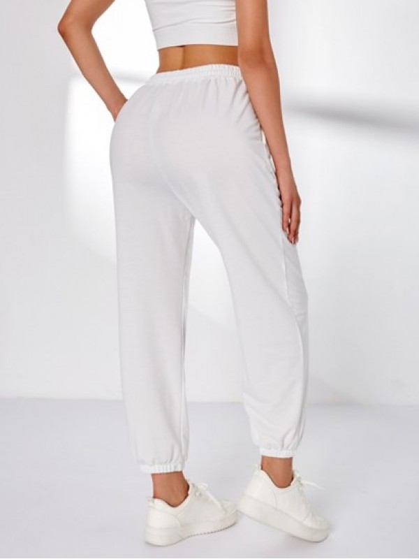 Solid Color Sports Beam Feet Pants Solid Color Sports Beam Feet Pants