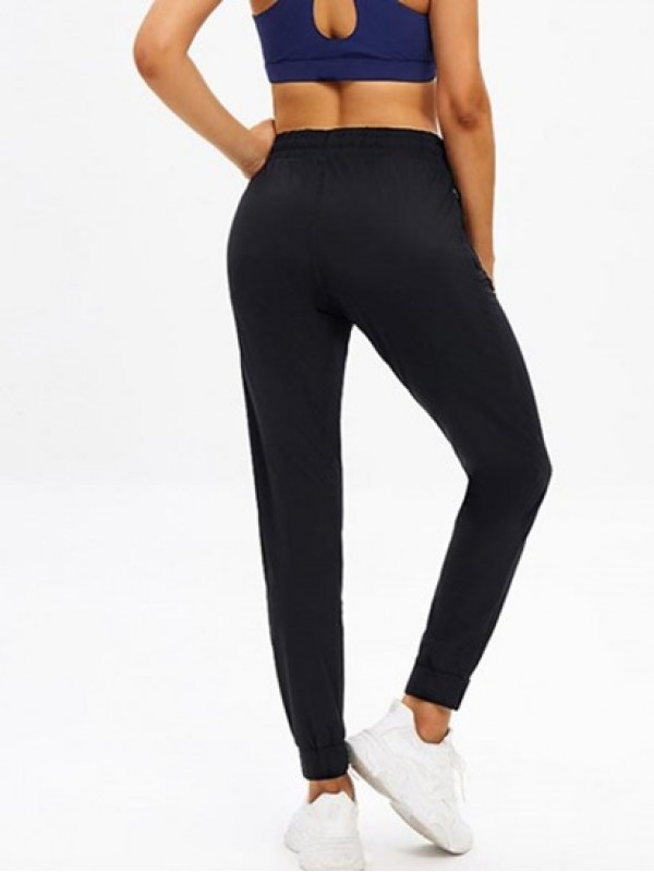 Quick-dry Breathable Drawstring Solid Color Jogger Sports Pants Quick-dry Breathable Drawstring Solid Color Jogger Sports Pants