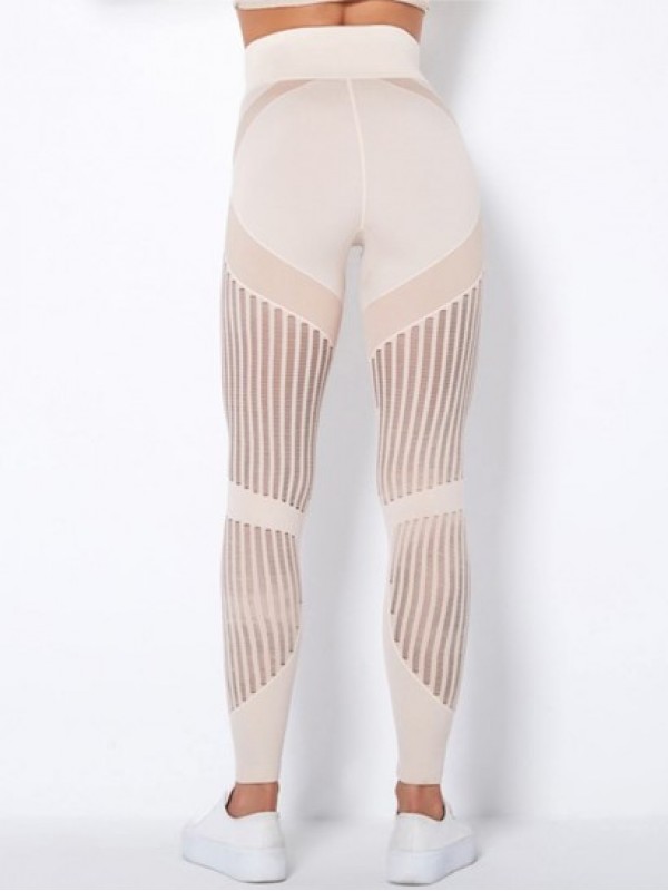 Knit Absorb Sweat Patchwork Yoga Leggings