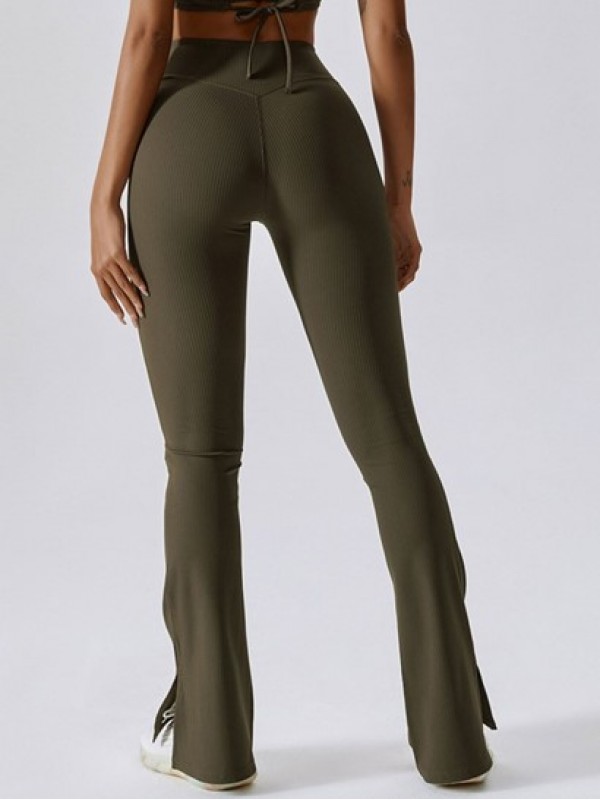 Split Hem Sports Flared Leggings Split Hem Sports Flared Leggings