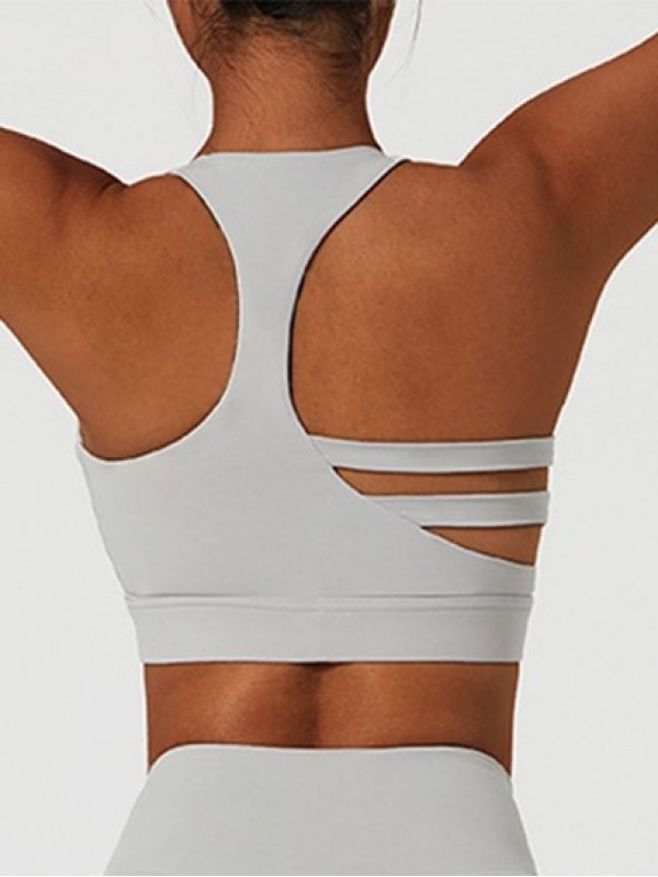 Racerback Padded Strappy Sports Bra Racerback Padded Strappy Sports Bra