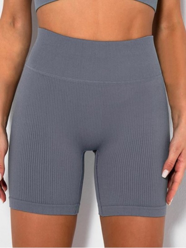 Wideband Seamless Ribbed Printed Yoga Shorts Wideband Seamless Ribbed Printed Yoga Shorts