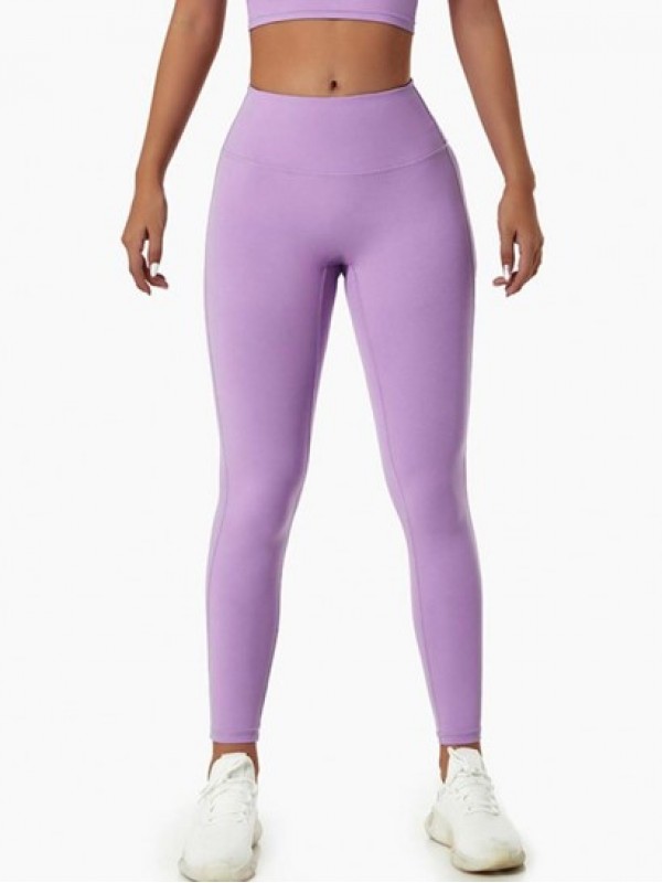 Solid Color Scrunch Butt Wide Waistband Yoga Leggings Solid Color Scrunch Butt Wide Waistband Yoga Leggings