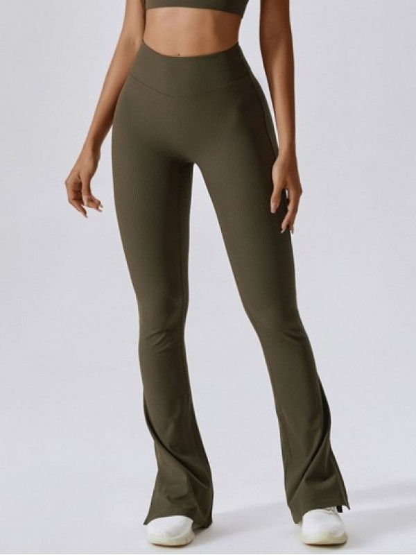 Split Hem Sports Flared Leggings Split Hem Sports Flared Leggings