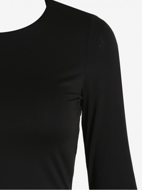Tie Backless Perforated Sports Tee Tie Backless Perforated Sports Tee
