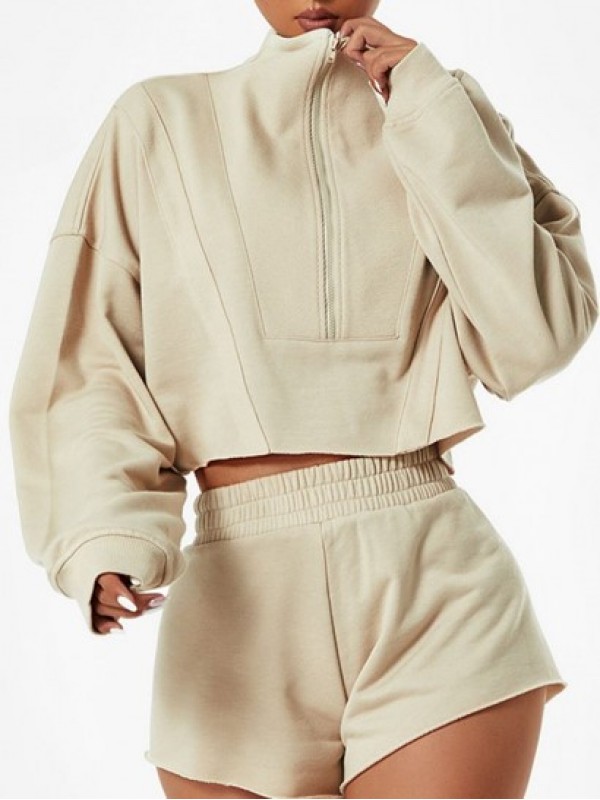 Zip Design Sports Pullover Sweatshirt Zip Design Sports Pullover Sweatshirt