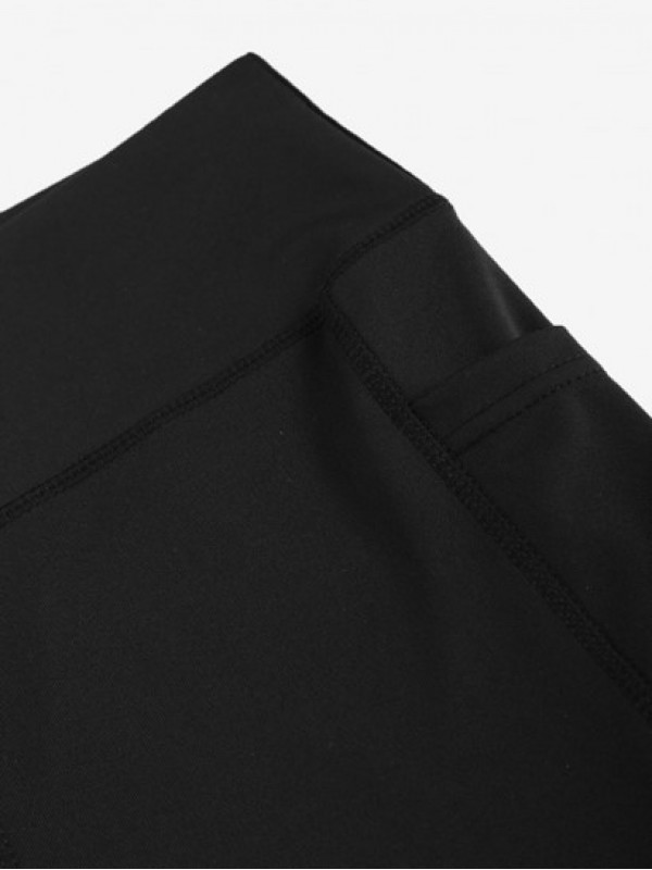 See-through Mesh Spliced Sports Shorts With Phone Pocket See-through Mesh Spliced Sports Shorts With Phone Pocket