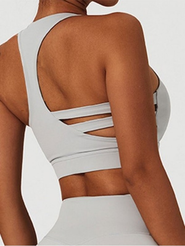 Racerback Padded Strappy Sports Bra Racerback Padded Strappy Sports Bra